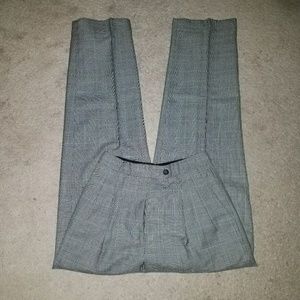 J Crew Pin Plaid Lined Dress Pants 4R